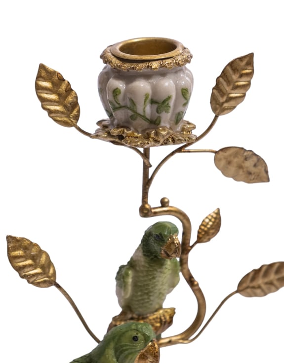 The Exotic Branch Parrot Candle Holder