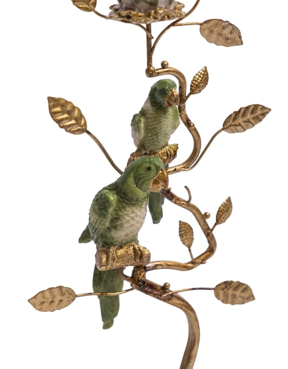 The Exotic Branch Parrot Candle Holder
