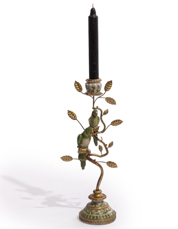 The Exotic Branch Parrot Candle Holder