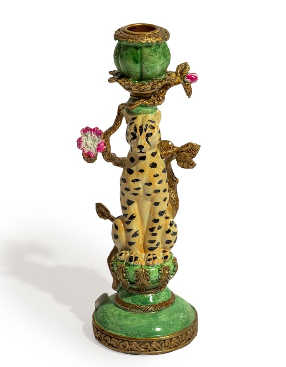 The Lovely Leopard Candle Holder
