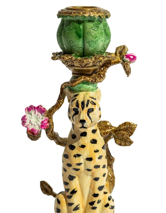 The Lovely Leopard Candle Holder