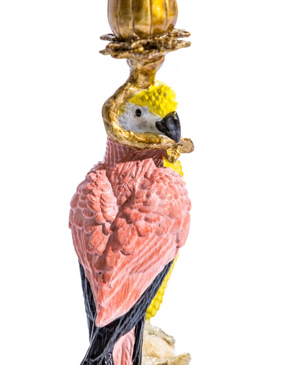 The Pink Parrot Candle Holder