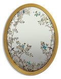 Botanic Gold-Oval Framed Wall Mirror