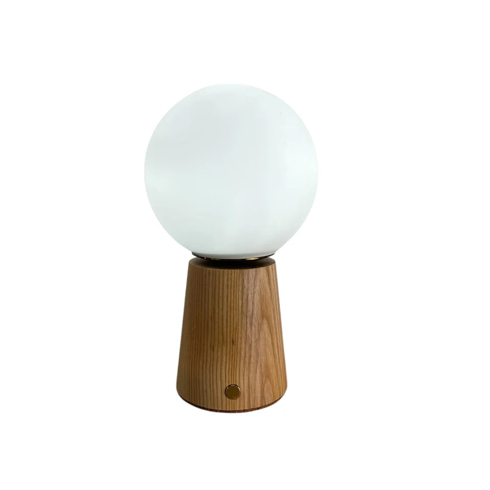 Chalk Rechargeable Touch Lamp - Small Beech