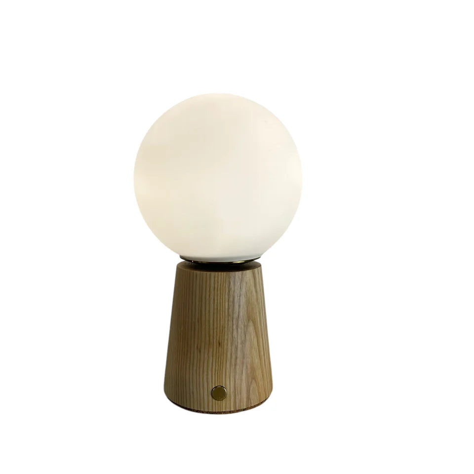Chalk Rechargeable Touch Lamp - Small Beech