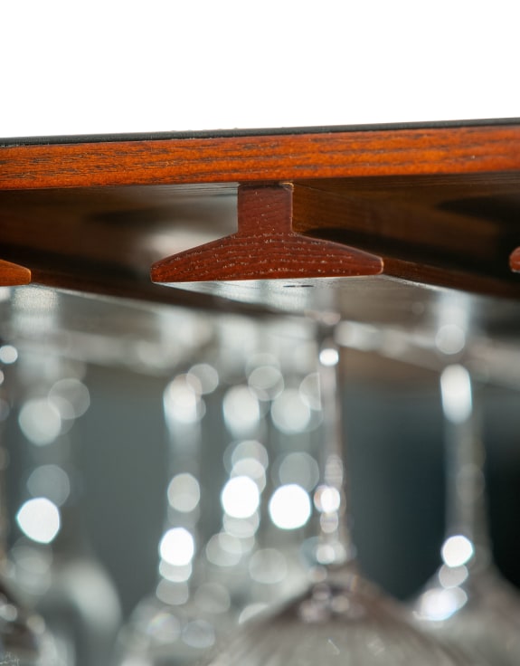 Savanna Extra Large Leather 2 Door Bar Cabinet
