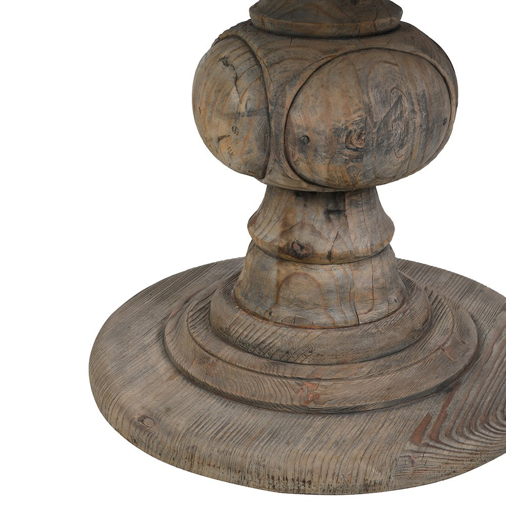 Hartwell Vintaged Round Pedestal Dining Table