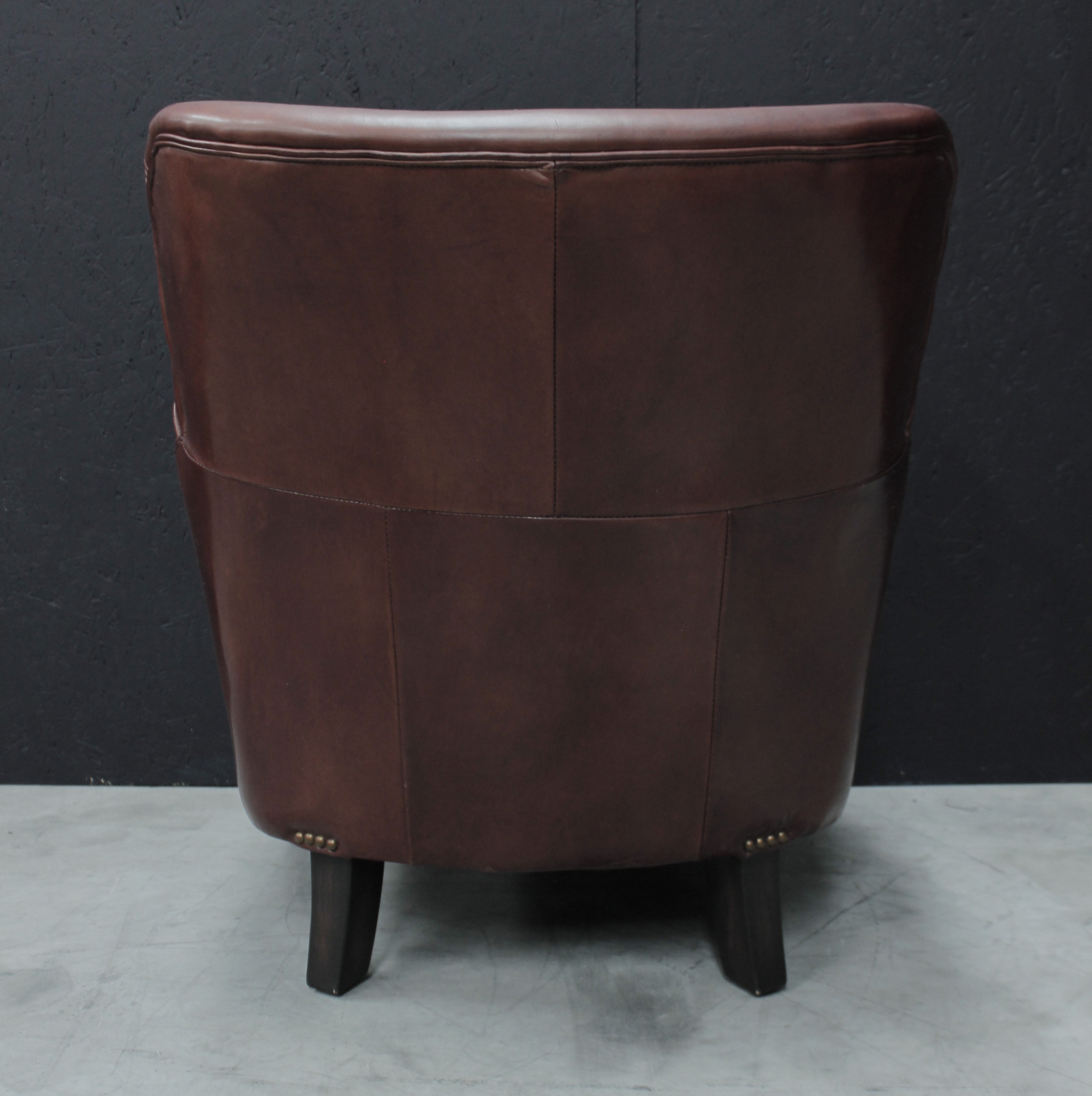 Marlborough Brown Leather Club Chair