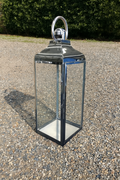 Regency Square Polished Steel and Glass Lantern - Extra Large