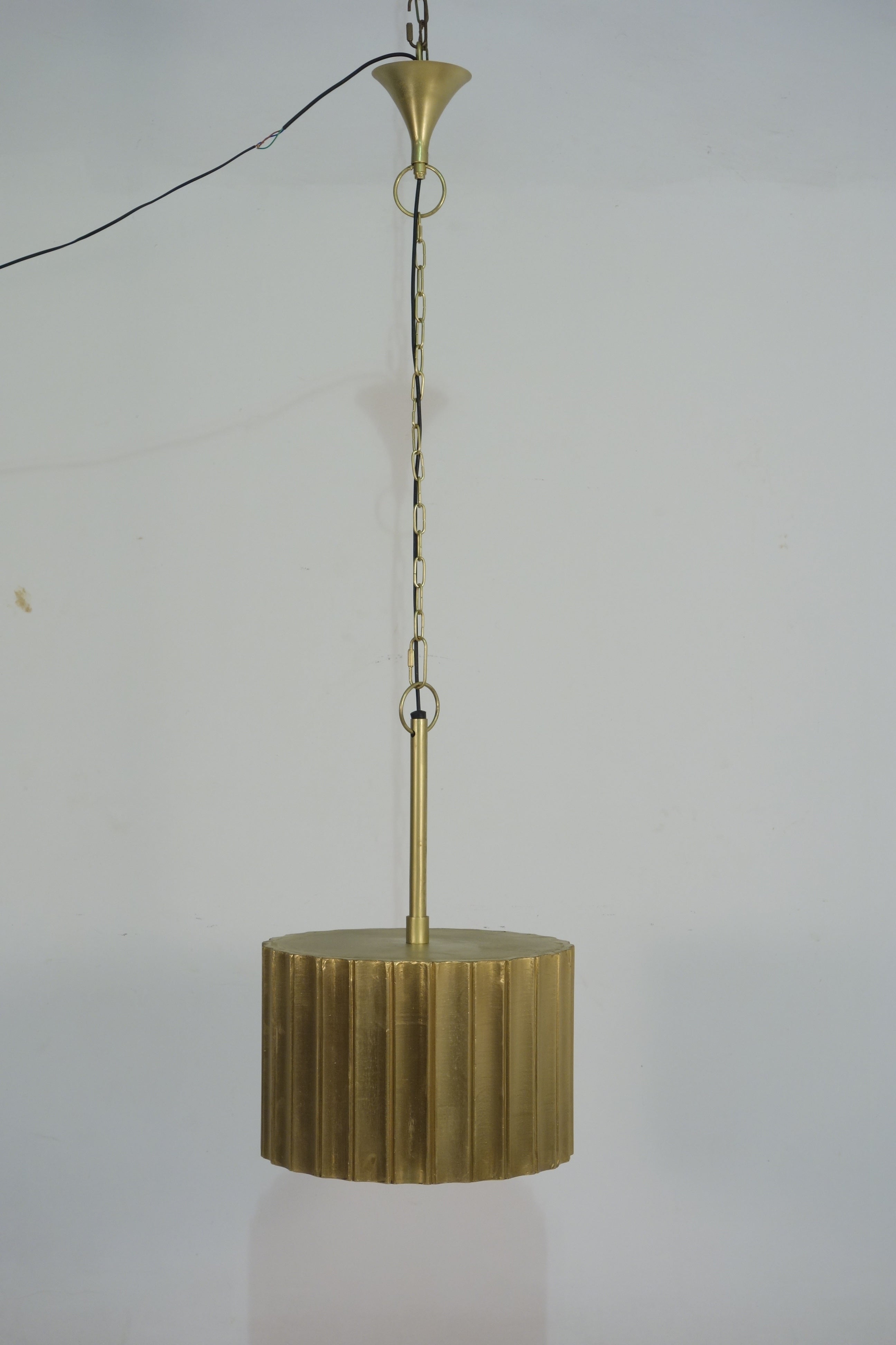 Nova Brass Cladded Ribbed Medium Chandelier  *SPECIAL OFFER