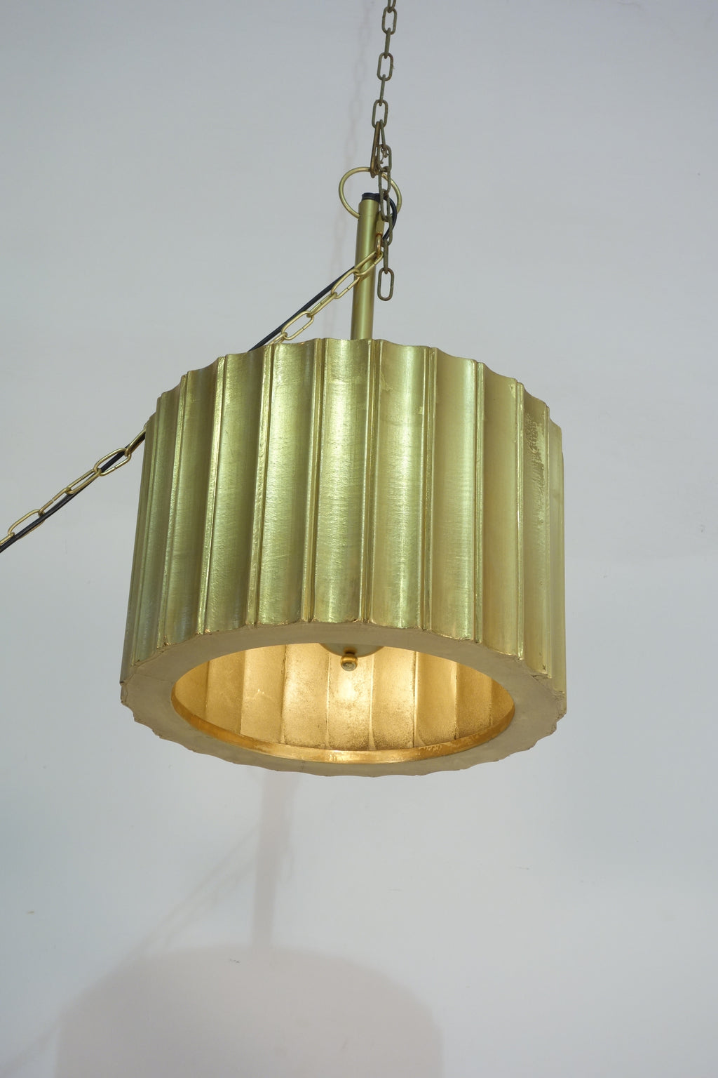 Nova Brass Cladded Ribbed Medium Chandelier  *SPECIAL OFFER