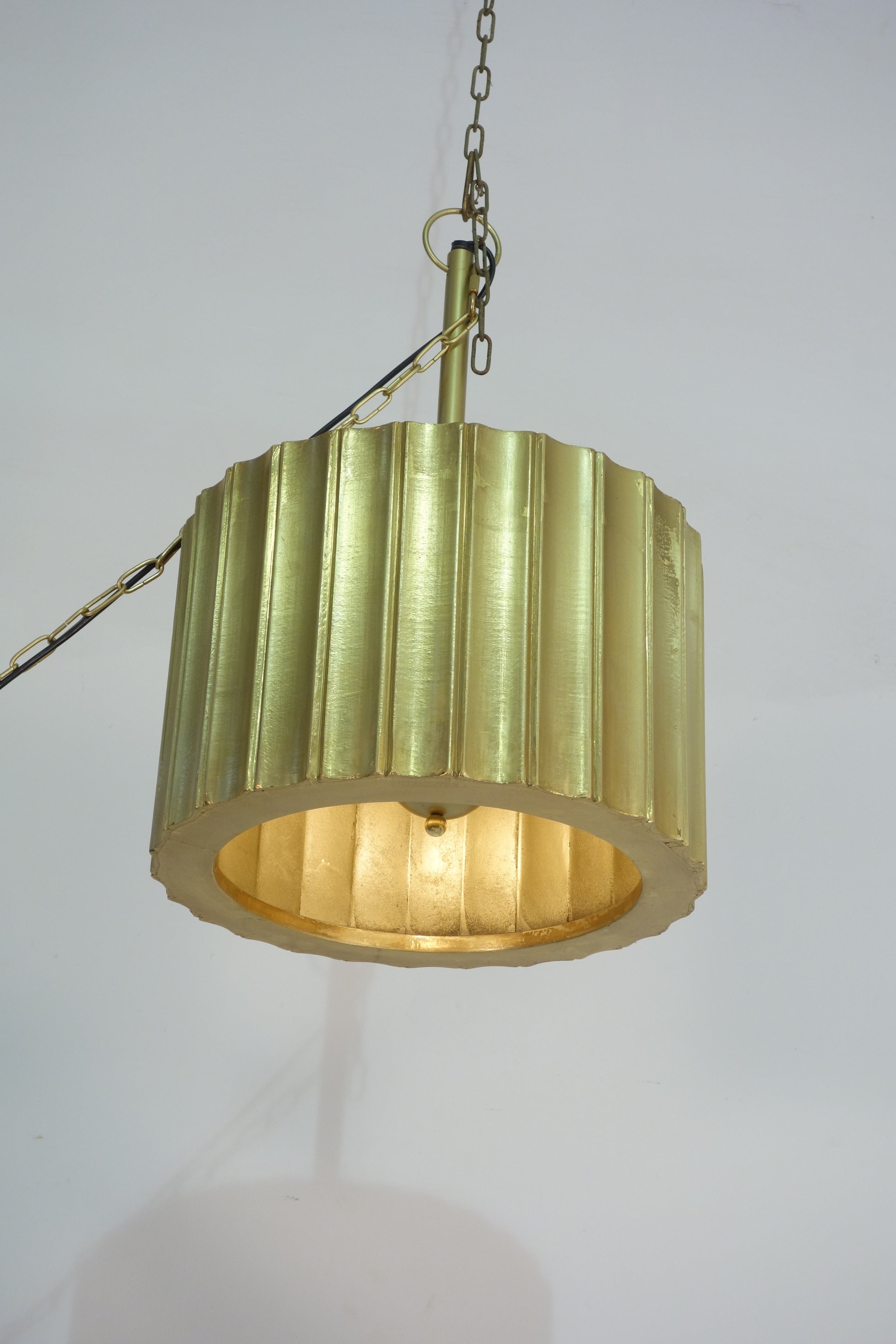 Nova Brass Cladded Ribbed Medium Chandelier  *SPECIAL OFFER