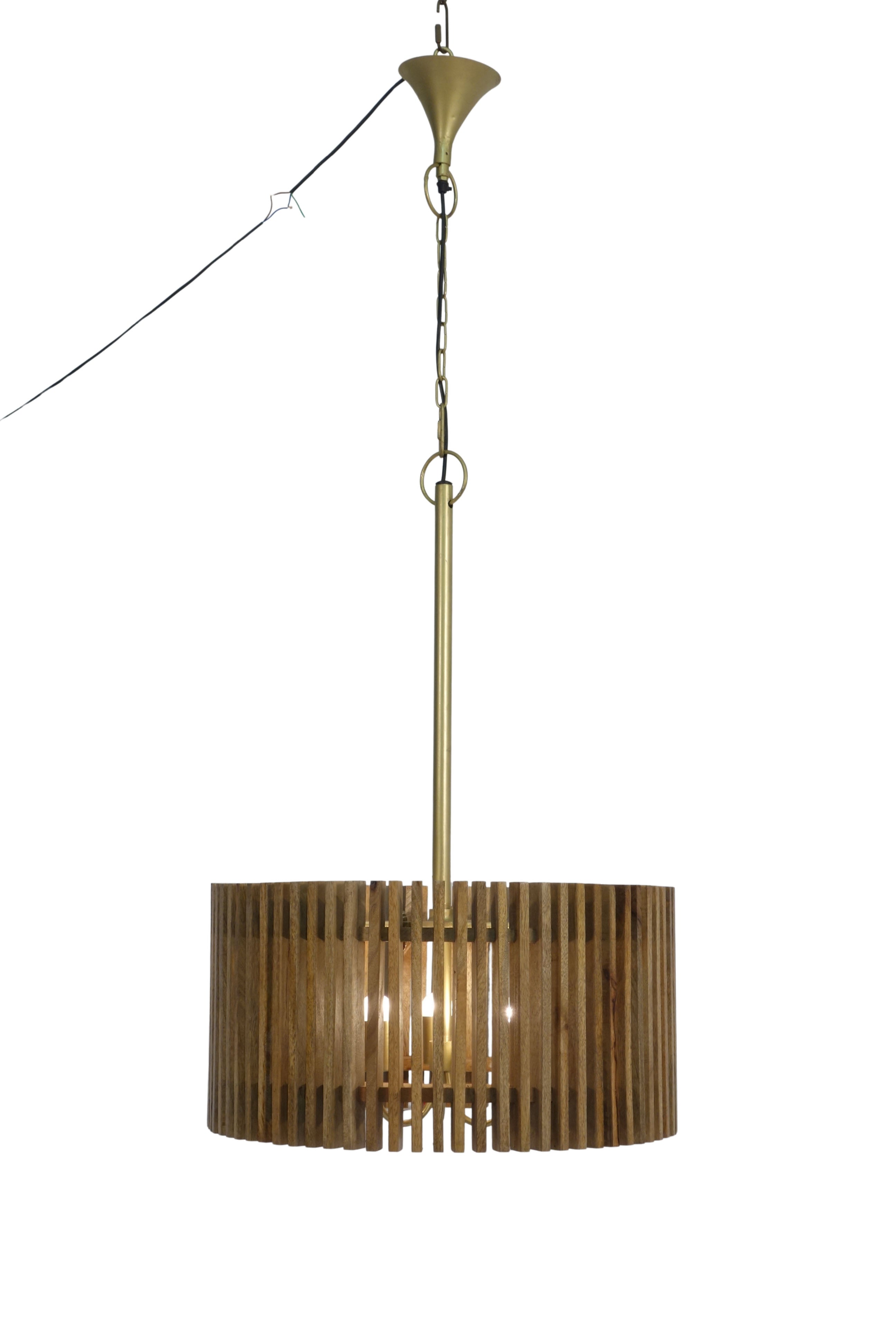 Rainer Slatted Round Light - Wide  *SPECIALOFFER