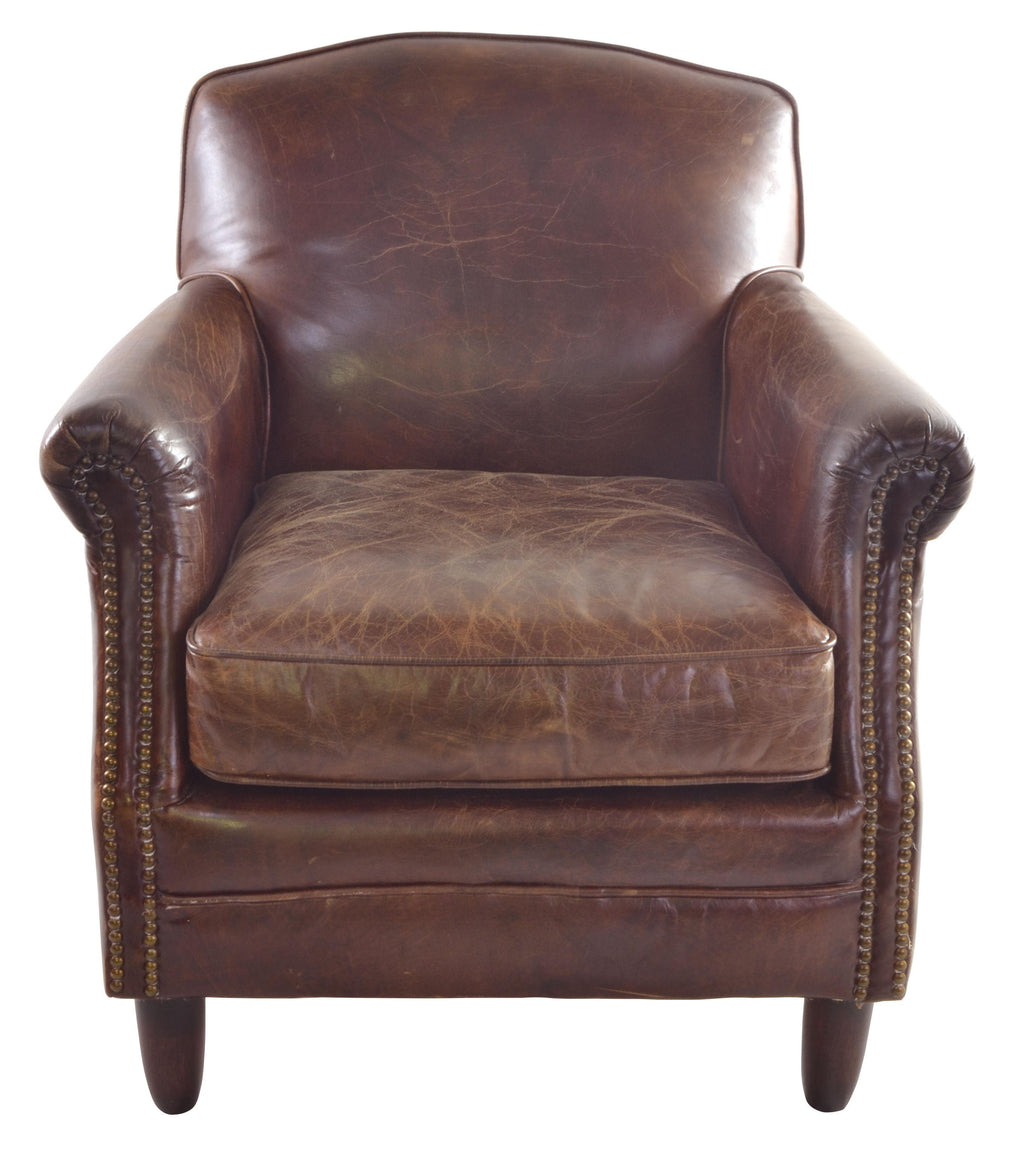 Richmond Studded Front Leather Chair
