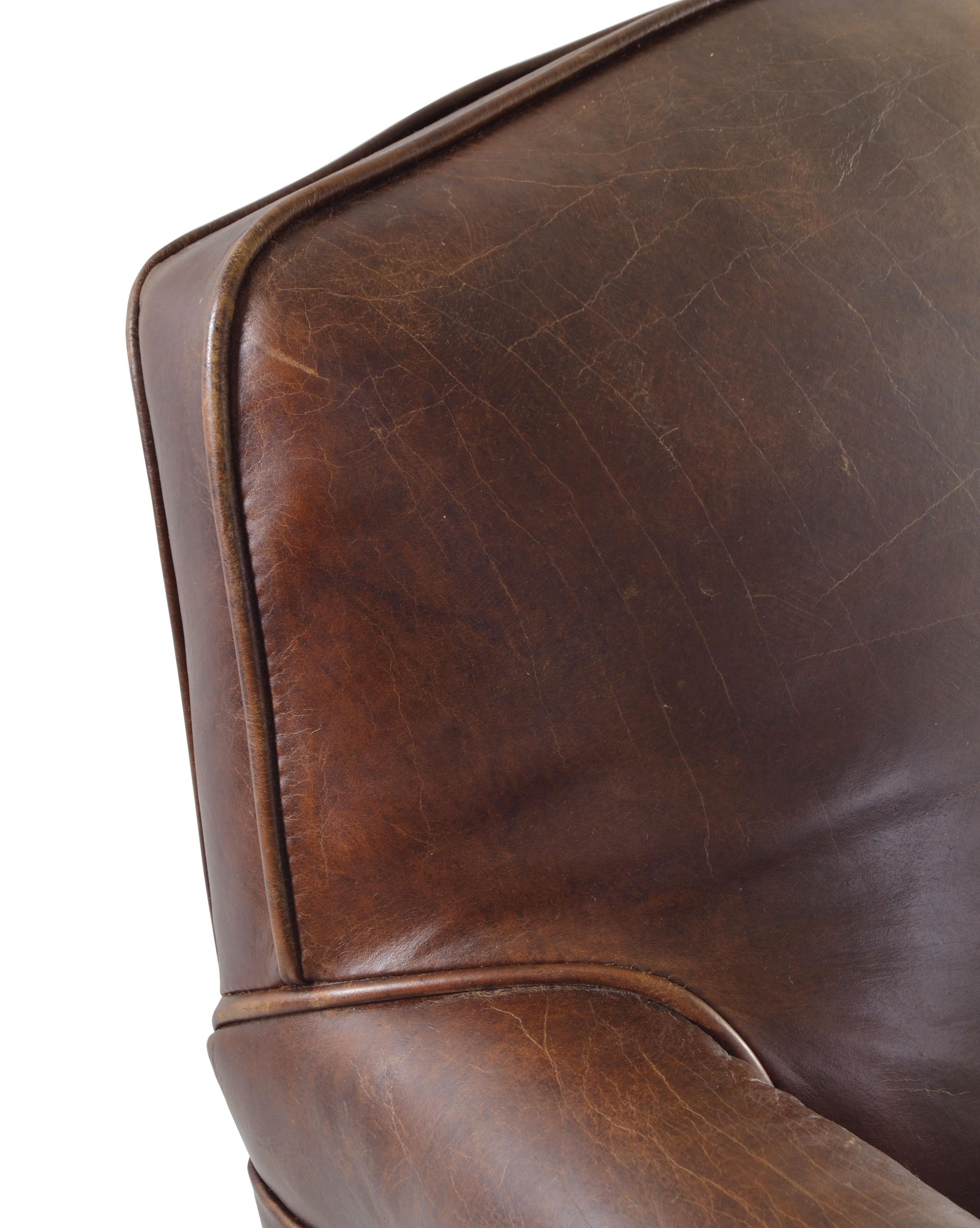 Richmond Studded Front Leather Chair