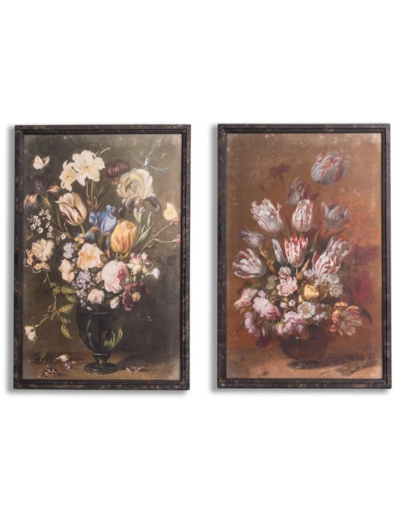 Soho Set of 2 Framed Large Floral Bouquet Prints