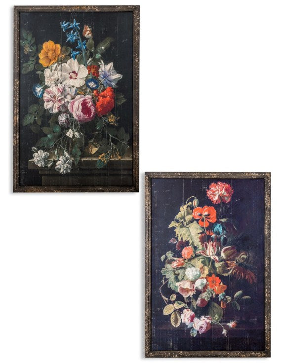 Soho Set of 2 Framed Large Floral Wall Prints