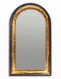 Soho Black & Gold Round Arched Wall Mirror