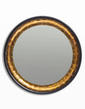 Soho Black & Gold Round Wall Mirror
