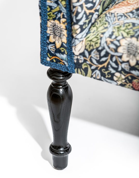 Standen Occasional Sofa in William Morris Strawberry Thief