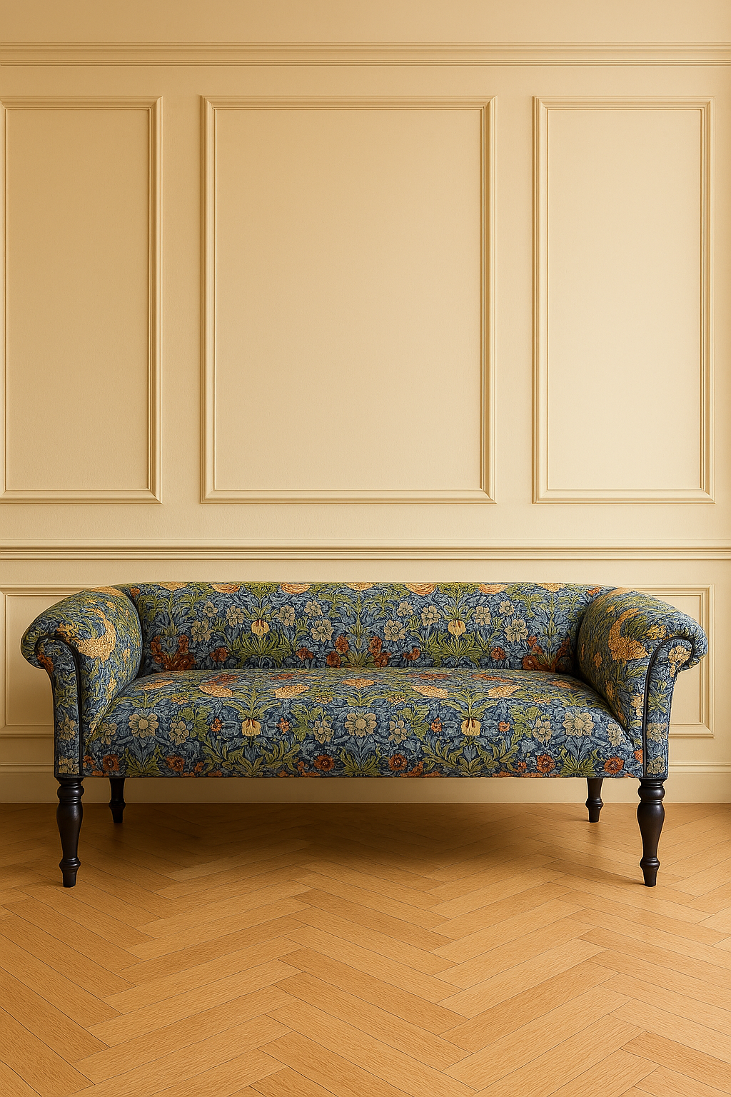 Standen Occasional Sofa in William Morris Strawberry Thief