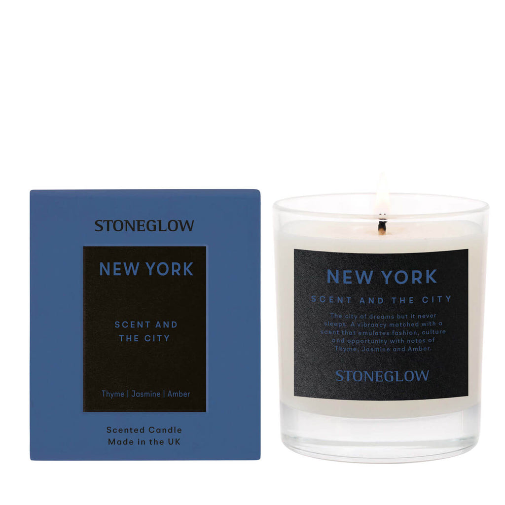 StoneGlow Scented Candle Explorer New York