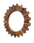 Teak 80cm Sun Mirror