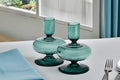Teal Candle Holder Small