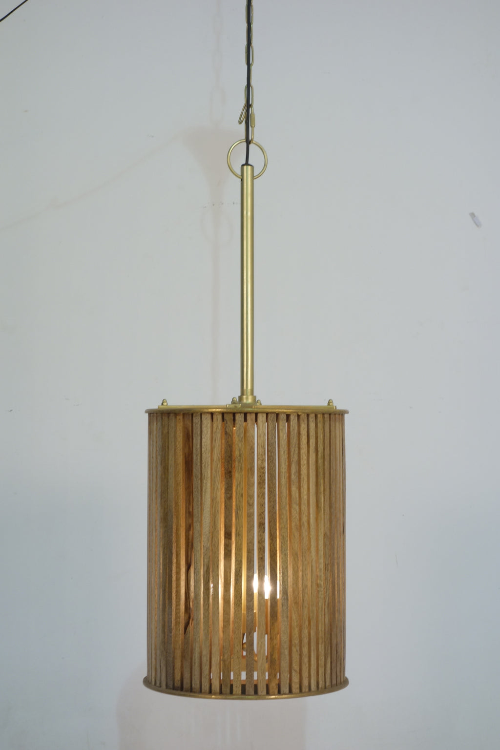Tova Wooden Slatted Round Pendant Lamp - Small  *SPECIAL OFFER