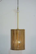 Tova Wooden Slatted Round Pendant Lamp - Small  *SPECIAL OFFER