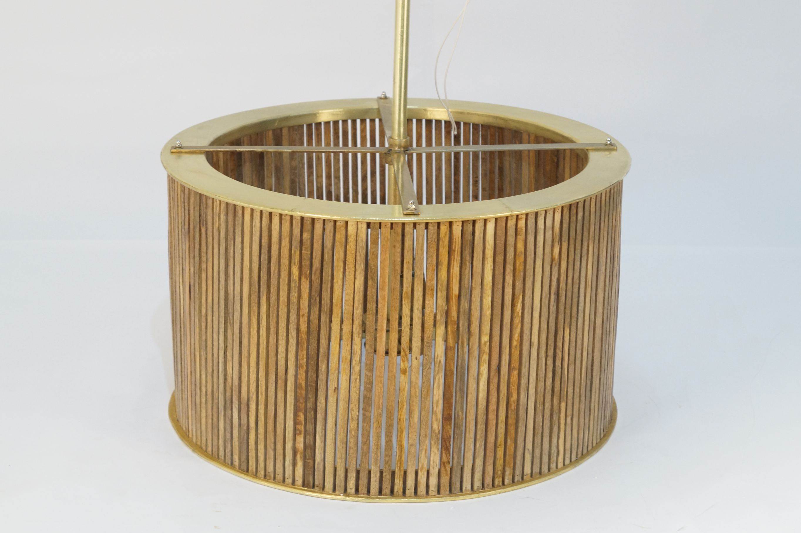 Tova Wooden Slatted Round Pendant Lamp - Large *SPECIAL OFFER