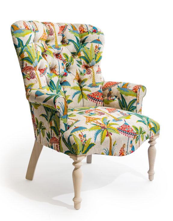 Tropical Paradise Occasional Chair - Hand Made in the UK