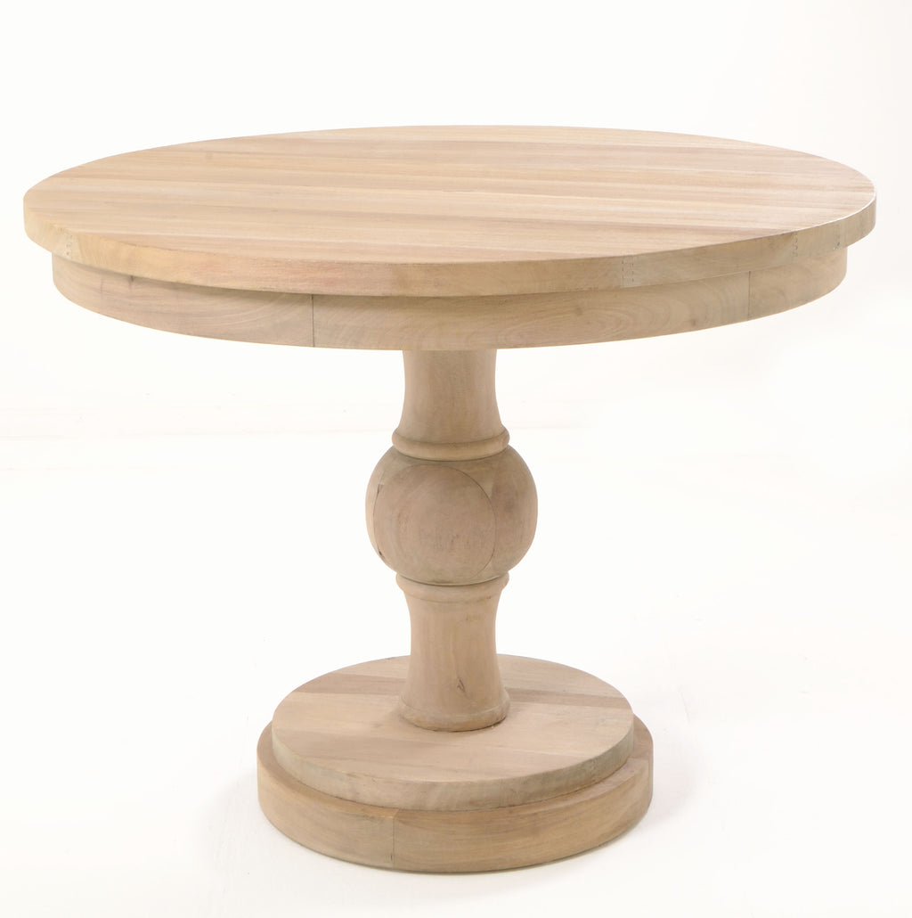Vintaged Solid Base Round Table