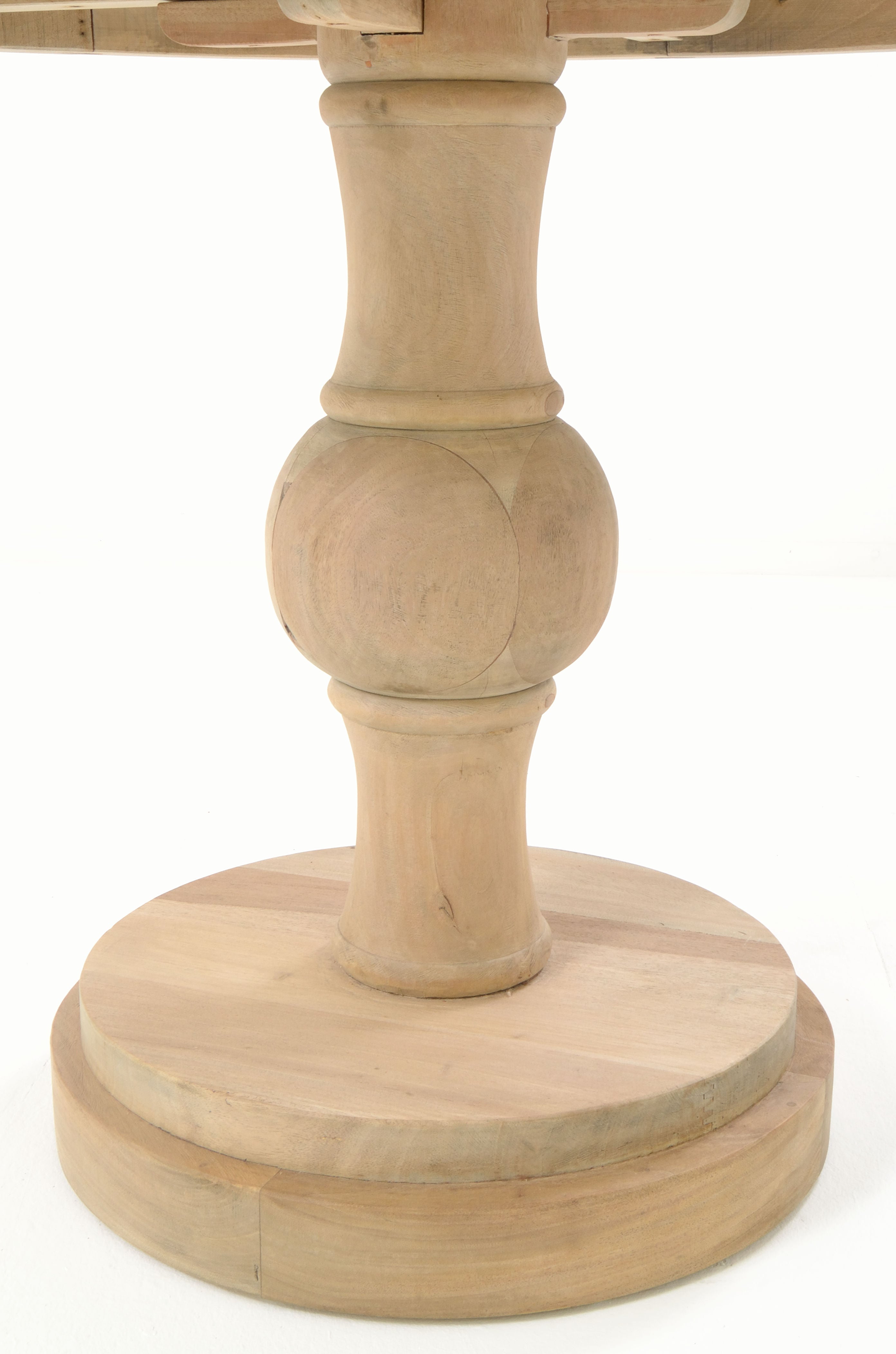 Vintaged Solid Base Round Table