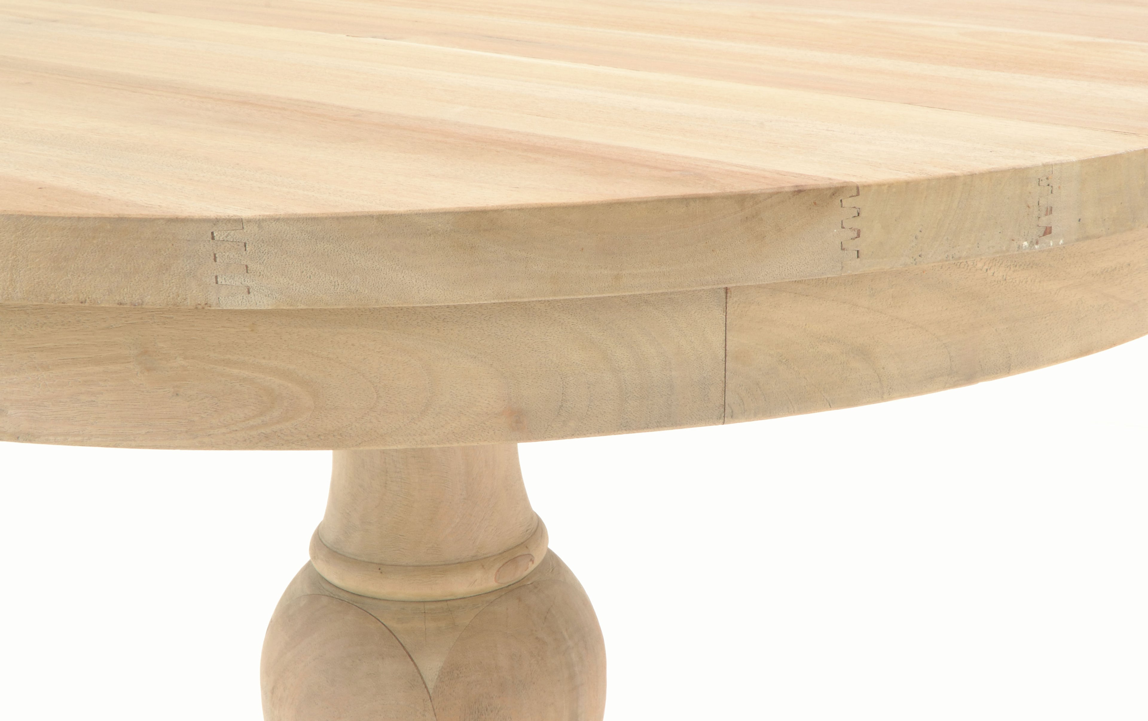 Vintaged Solid Base Round Table