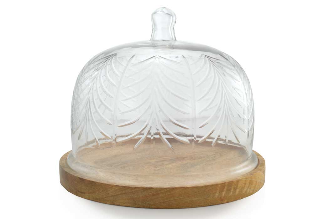 Glass Cloche with Wood Base – The Gateau