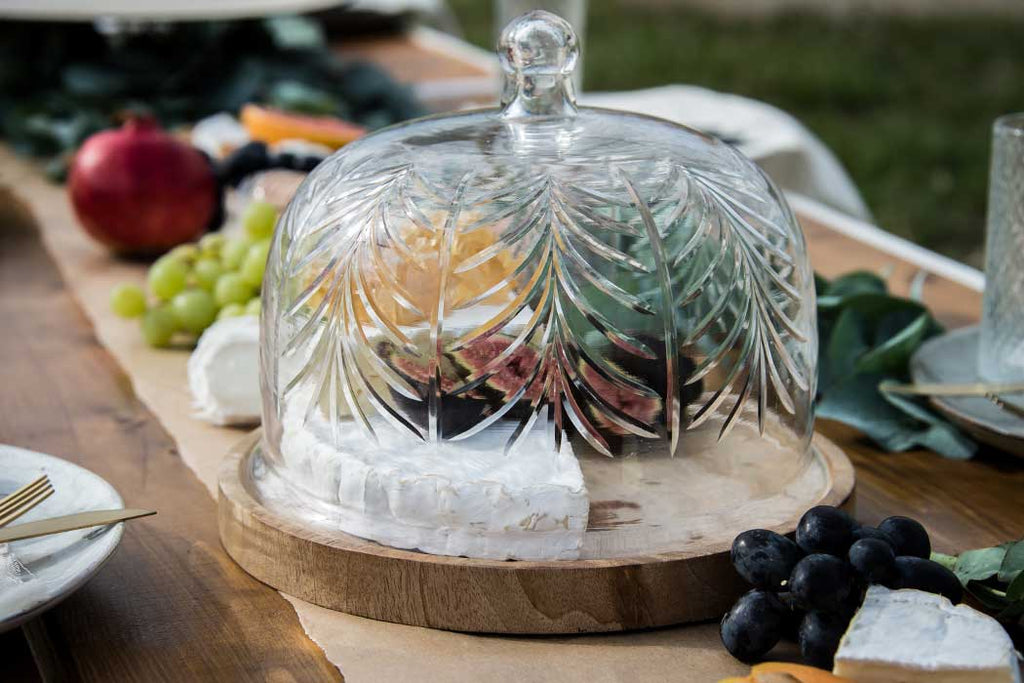 Glass Cloche with Wood Base – The Gateau