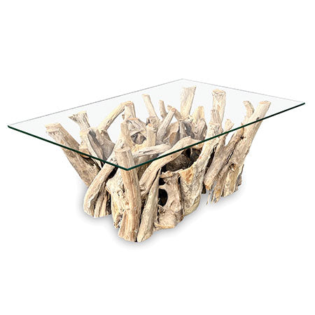 Fairwind Coffee Table with 100x70cm glass