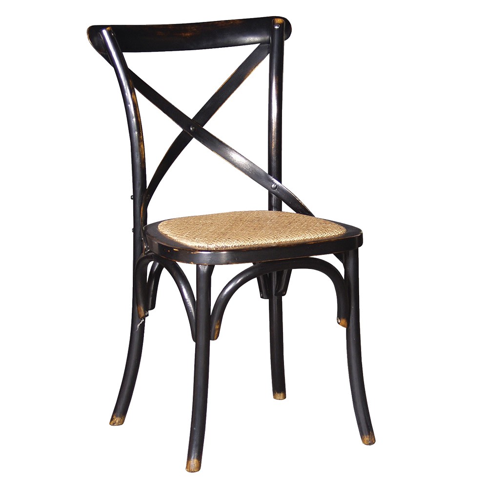 Noire Cross Back Dining Chair