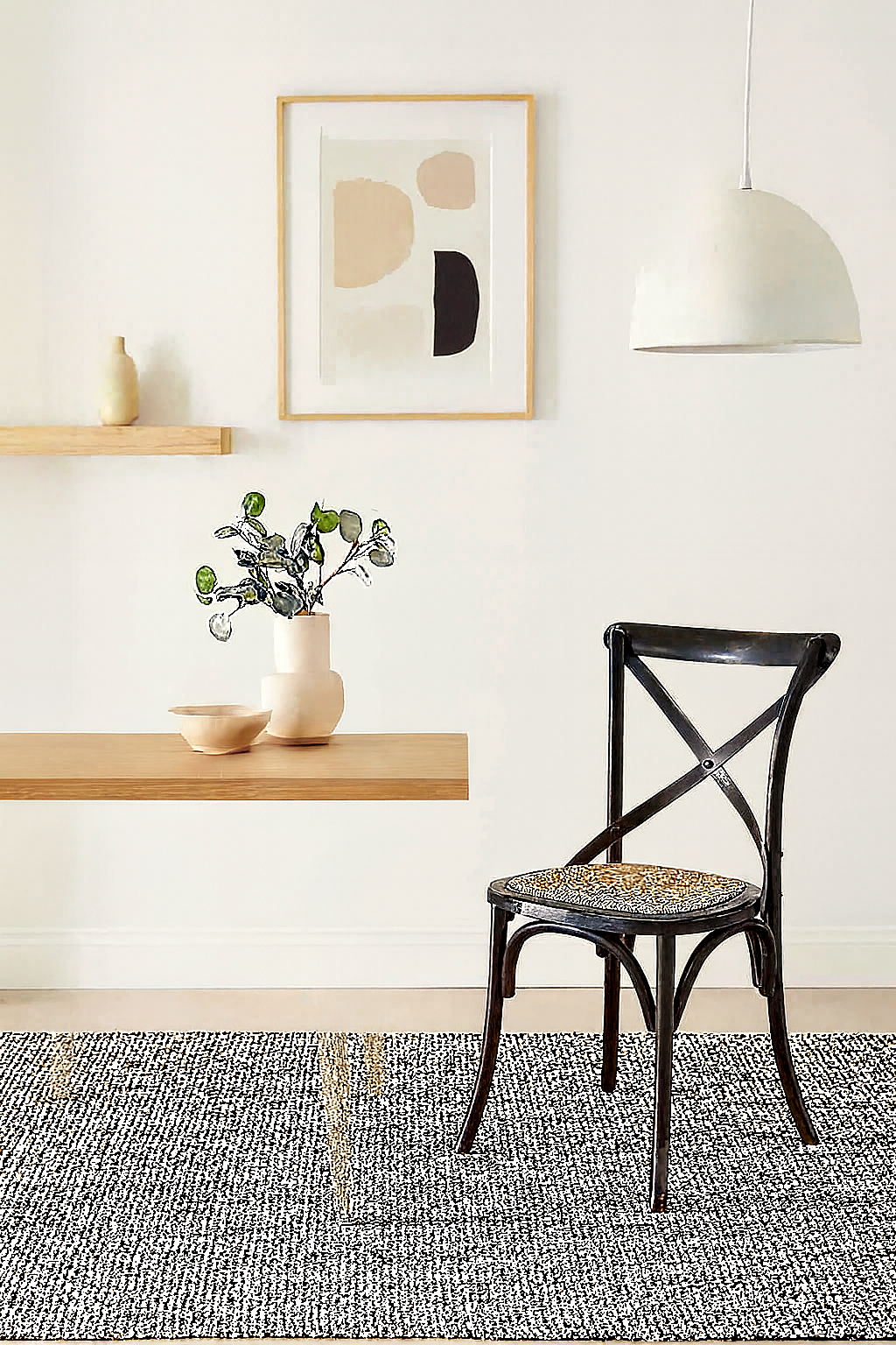 Noire Cross Back Dining Chair
