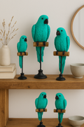 Verde Parrot Sculpture