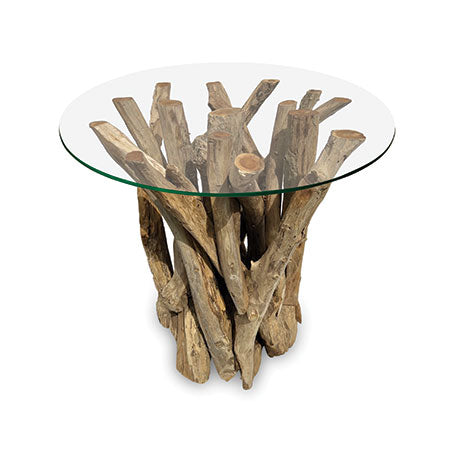 Fairwind Side Table with 60cm glass