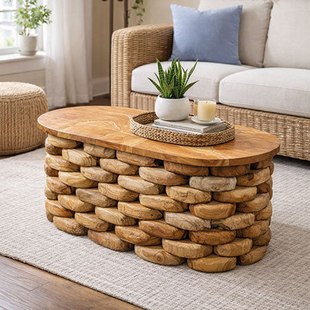 ArtRoot Oval Coffee Table - 120cm