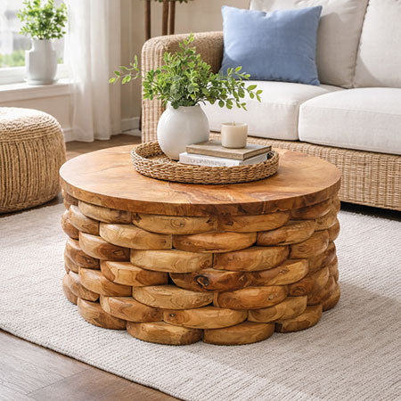 ArtRoot Round Coffee Table - 80cm