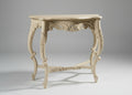 Lourdes Vintaged Carved Console Table