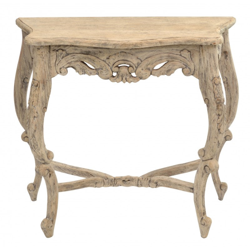 Lourdes Vintaged Carved Console Table