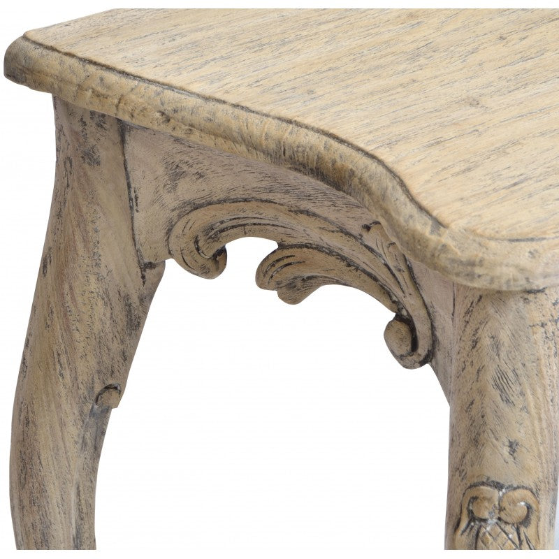 Lourdes Vintaged Carved Console Table