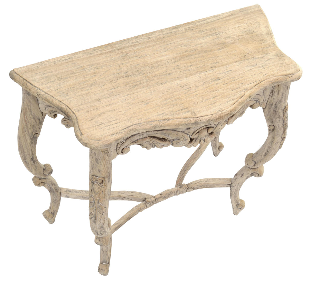 Lourdes Vintaged Carved Console Table