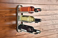 3 Bottle Wall Mounted Wine Rack