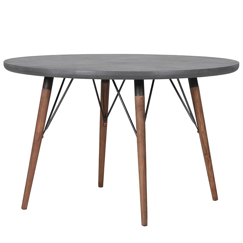 Hoxton Grey Round Dining Table | Tree Frog
